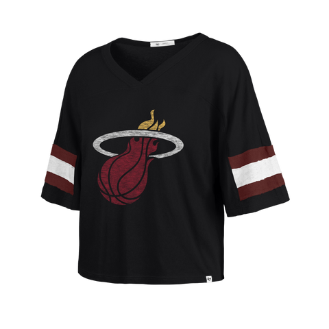 '47 Brand Miami HEAT Scout  Women's Crop Tee