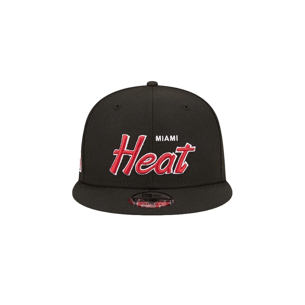 New Era Miami HEAT Retro Script Snapback Unisex Caps New Era   