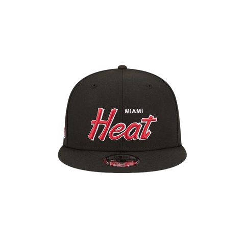 New Era Miami HEAT Retro Script Snapback