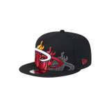 New Era Miami HEAT Team Shadow Snapback - 3