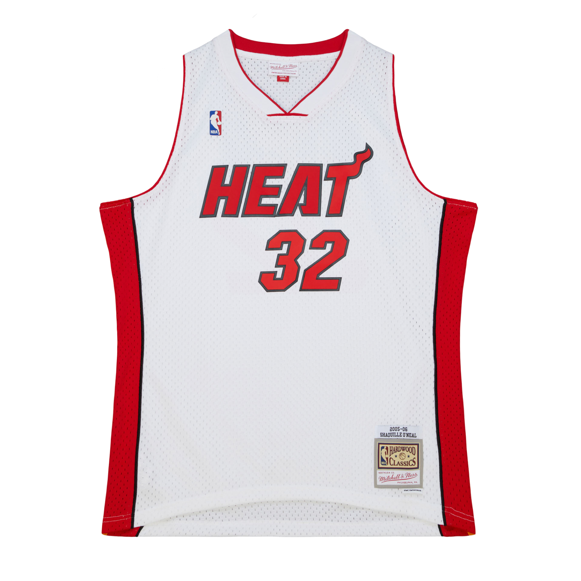 Shaquille O'Neal Mitchell & Ness Miami HEAT 2005-06 White Swingman Jersey Men's Jersey Mitchell & Ness   