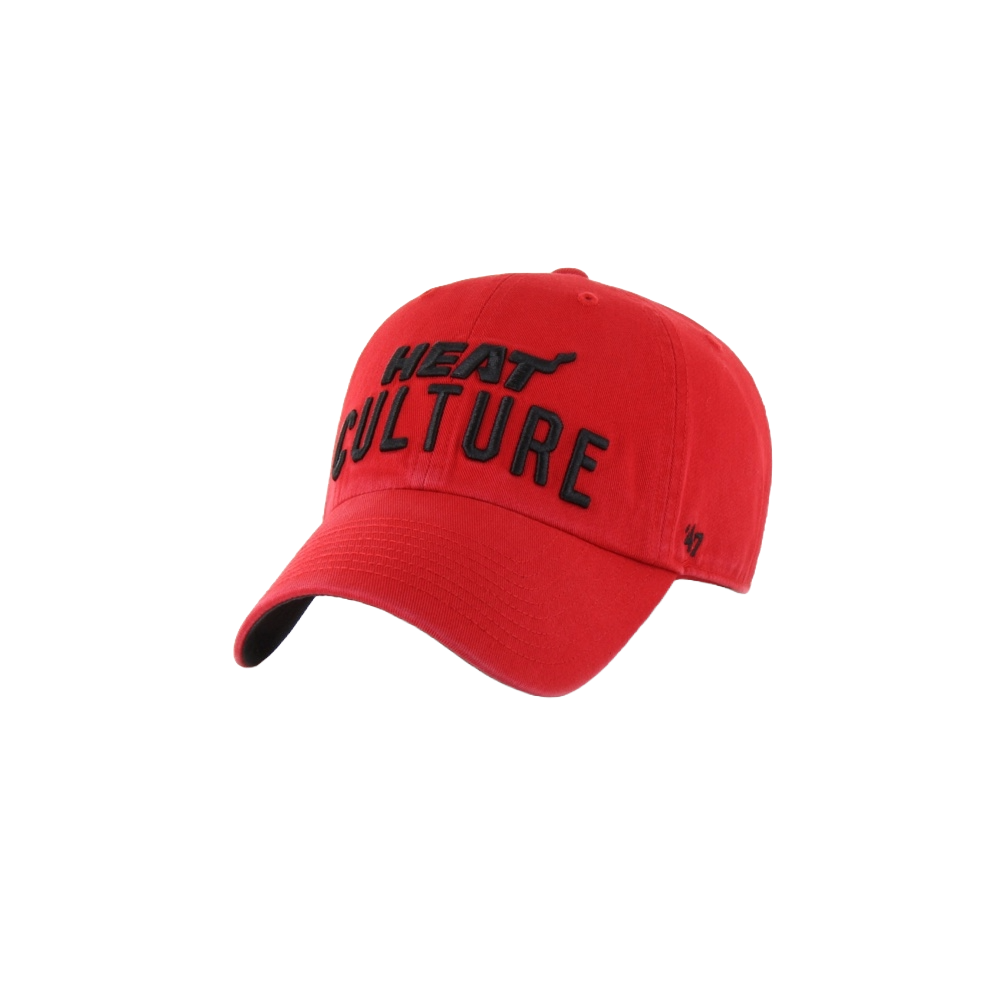 '47 Brand HEAT Culture: Blood Red Cleanup Dad Hat Unisex Caps '47 Brand   