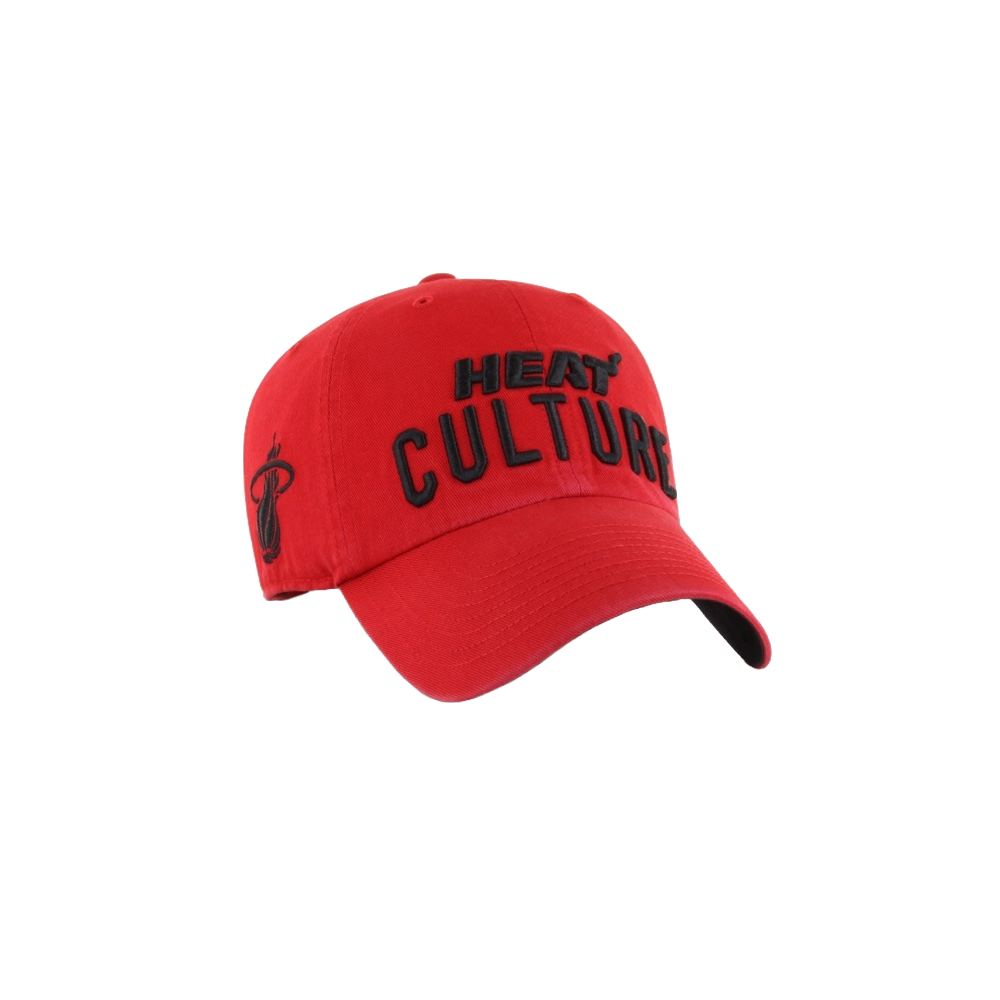 '47 Brand HEAT Culture: Blood Red Cleanup Dad Hat Unisex Caps '47 Brand   