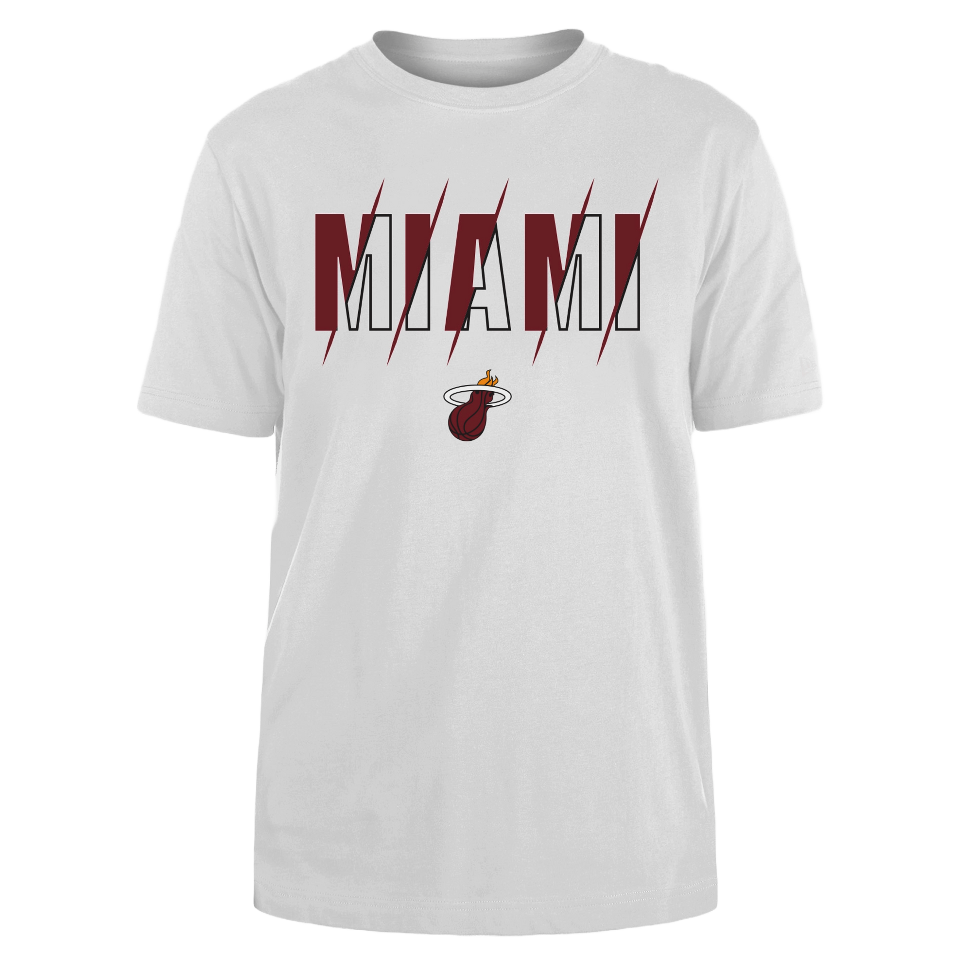 New Era Miami HEAT Slash Tee MENSTEE 5TH AND OCEAN   