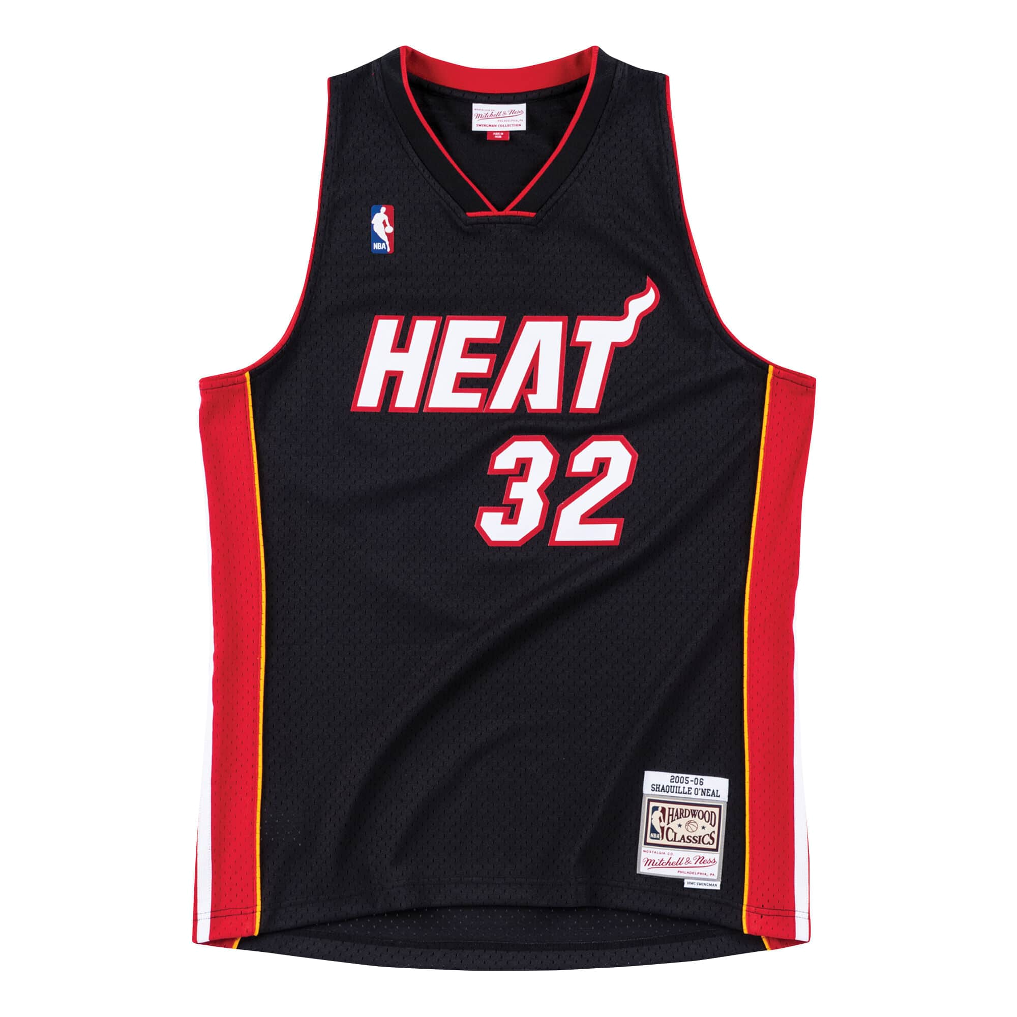 Shaquille O'Neal Mitchell and Ness Miami HEAT Swingman Jersey Men's Jersey Mitchell & Ness   