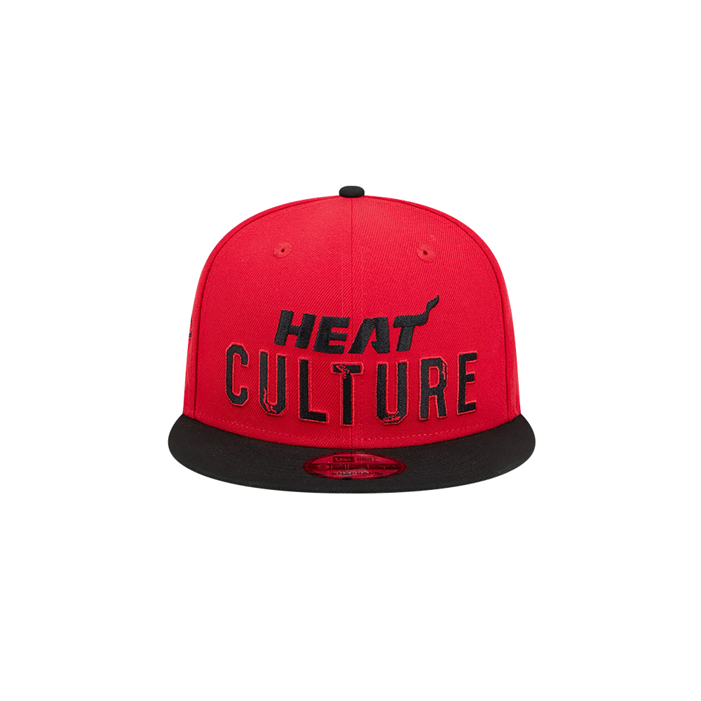 New Era HEAT Culture: Blood Red Wordmark Youth Snapback Youth Hat New Era   