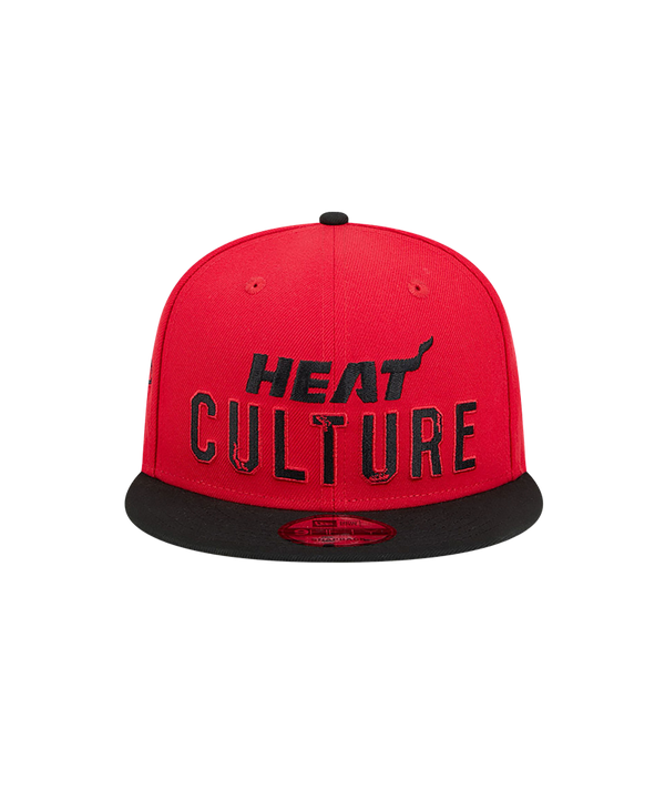 New Era HEAT Culture: Blood Red Wordmark Youth Snapback Youth Hat New Era   