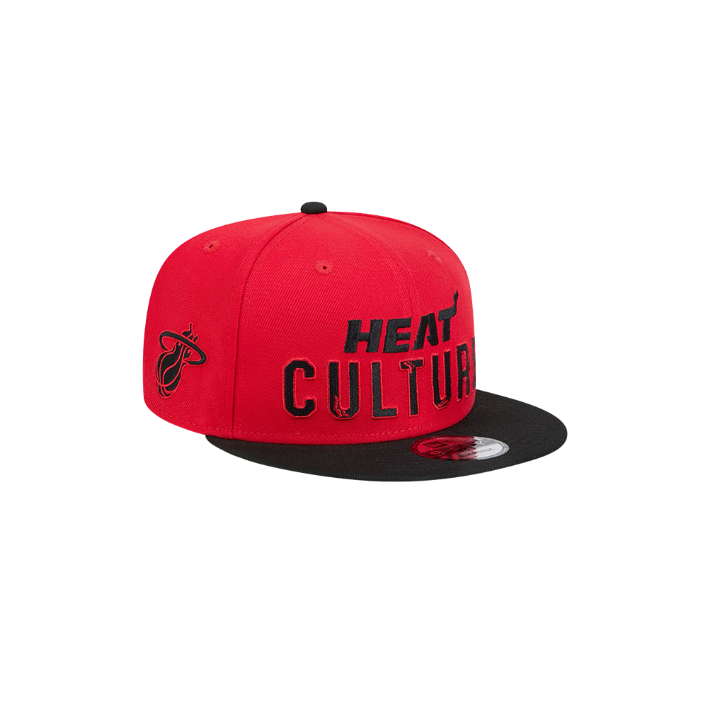 New Era HEAT Culture: Blood Red Wordmark Youth Snapback Youth Hat New Era   