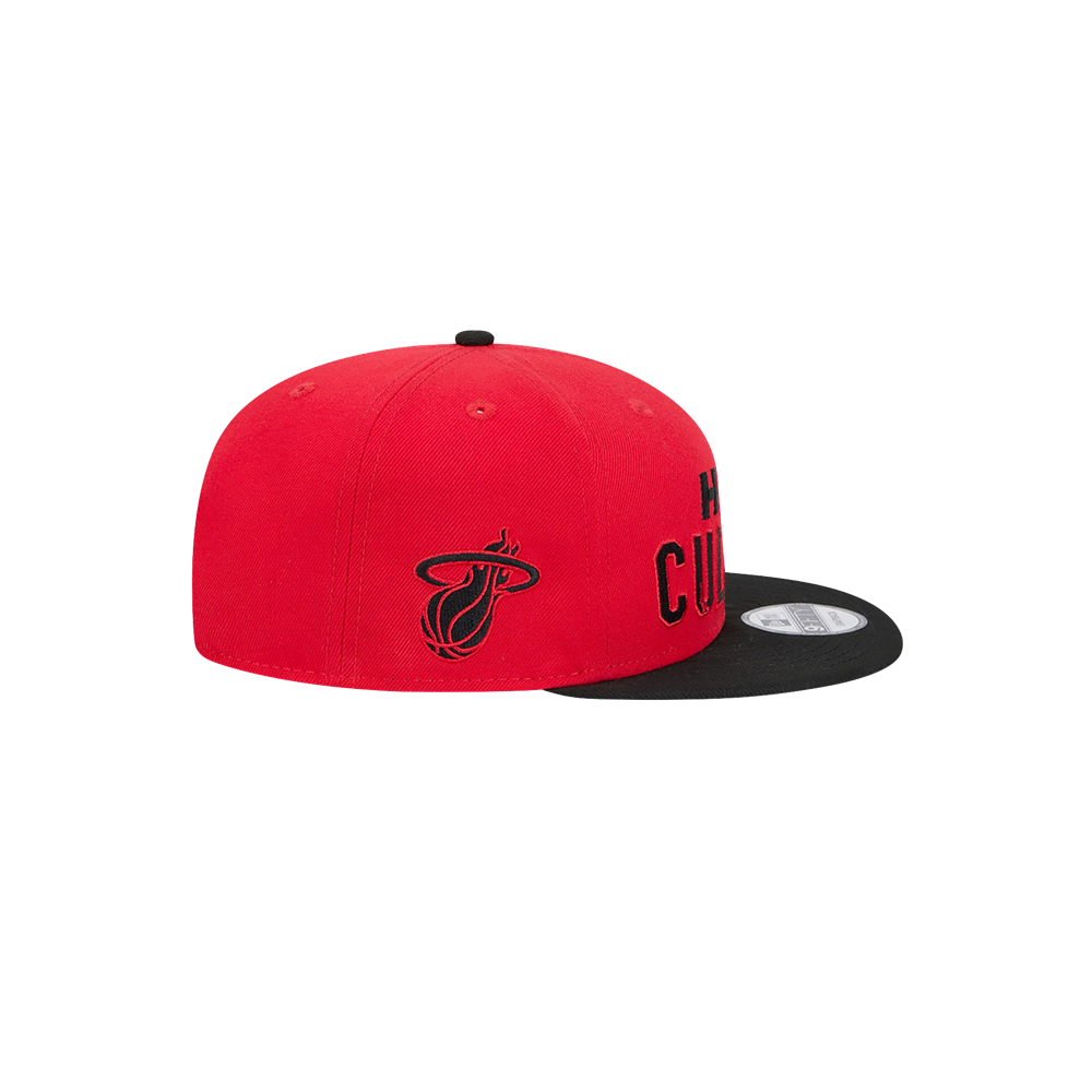 New Era HEAT Culture: Blood Red Wordmark Youth Snapback Youth Hat New Era   