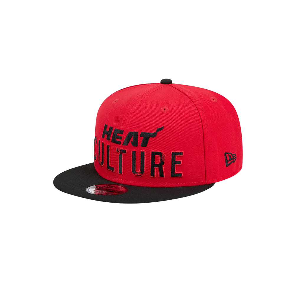 New Era HEAT Culture: Blood Red Wordmark Youth Snapback Youth Hat New Era   