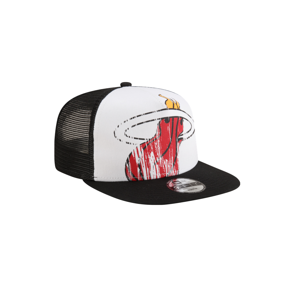 New Era Miami HEAT Distressed Youth Snapback Youth Hat New Era   