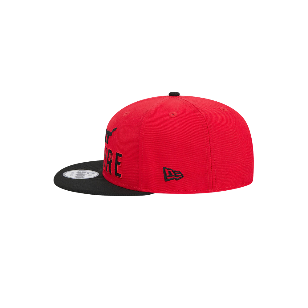 New Era HEAT Culture: Blood Red Wordmark Youth Snapback Youth Hat New Era   