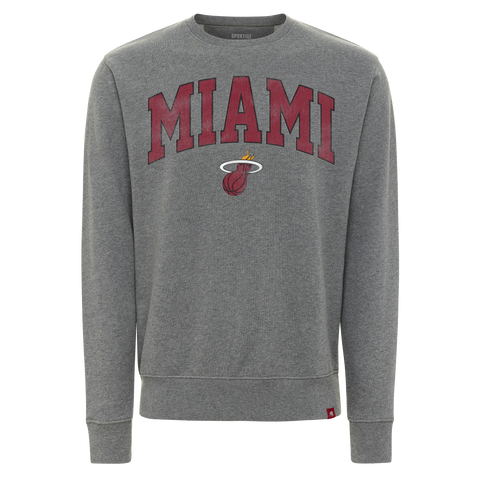 Sportiqe Miami HEAT Grey Crewneck