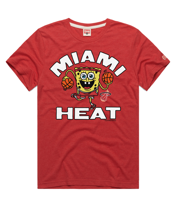 Homage Miami HEAT Red SpongeBob Tee Men's Tee Homage