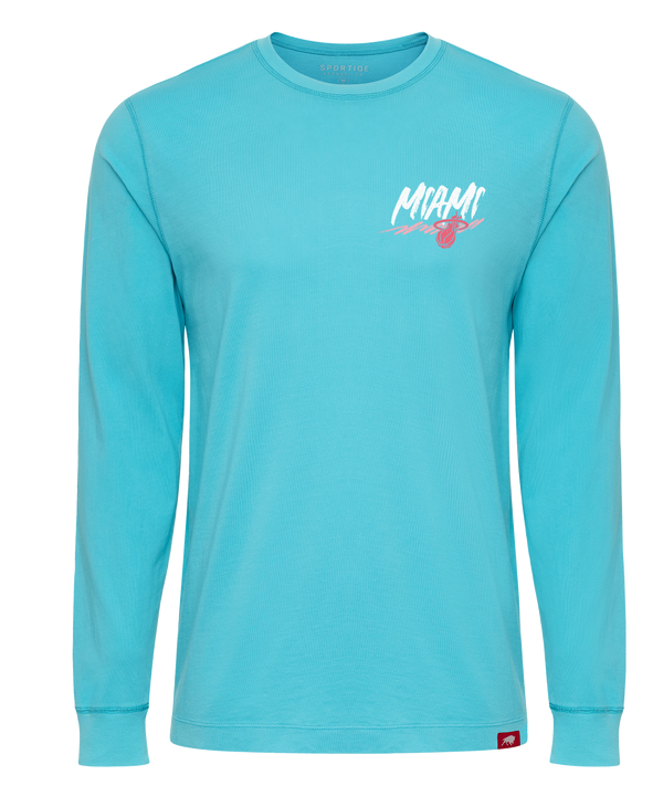 Sportiqe Miami HEAT Summer Long Sleeve Tee Unisex Long Sleeve Tee Sportiqe   