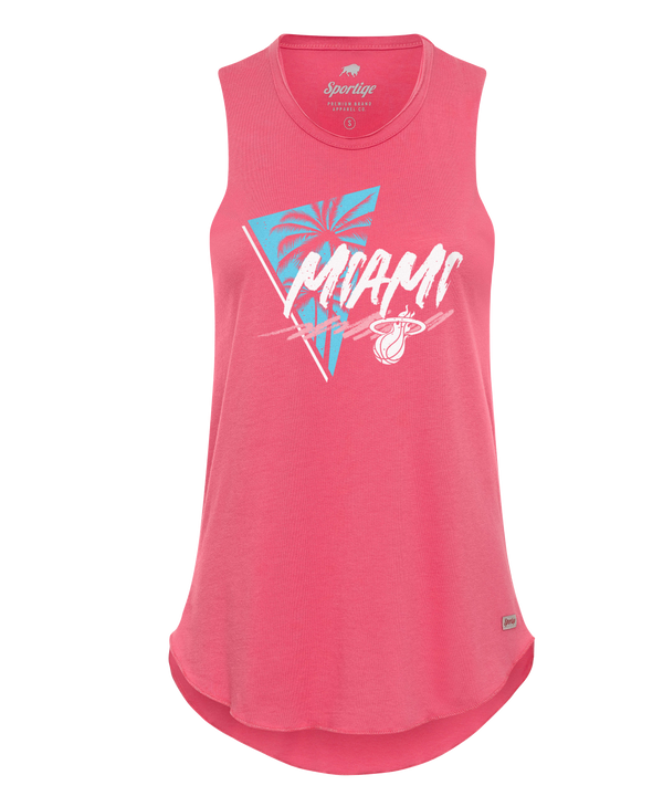 Sportiqe Miami HEAT Summer Women's Tank WOMENS TEES SPORTIQE APPAREL CO.   