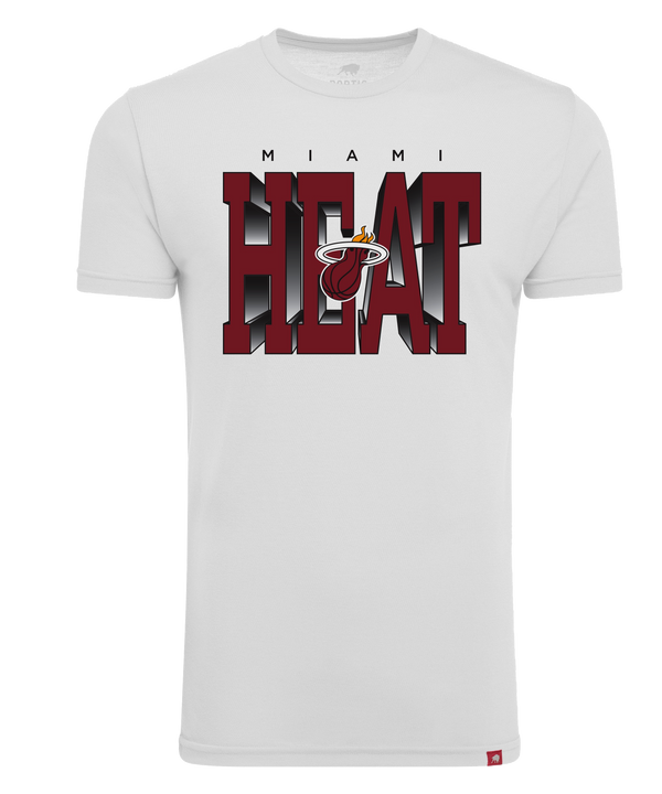 Sportiqe Miami HEAT White Hot Tee Unisex Tee Sportiqe   