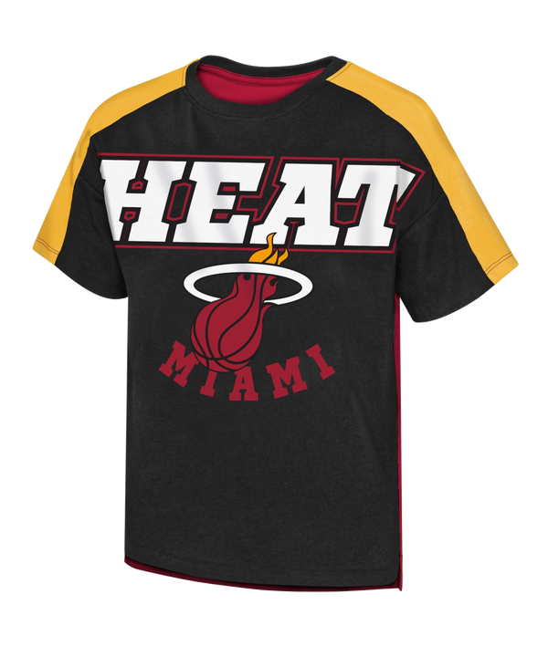 New Era Miami HEAT Squared Up Girls Tee Girls Tee New Era   