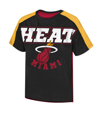 New Era Miami HEAT Squared Up Girls Tee