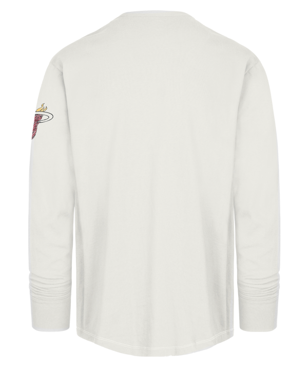 '47 Brand Miami HEAT Stack Long Sleeve Tee Unisex Long Sleeve Tee '47 Brand   