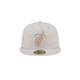 New Era Miami HEAT Stone Color Pack Fitted Hat - 1