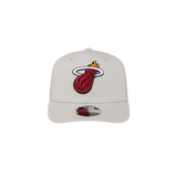 New Era Miami HEAT Stone Canvas Stretch Snapback - 1