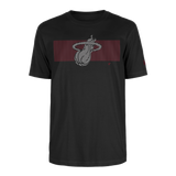 New Era Miami HEAT Stripe Logo Tee - 1