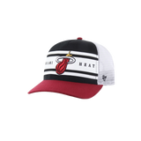 '47 Brand Miami HEAT Stripe Trucker Hitch Snapback - 1