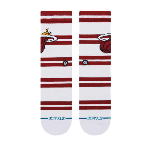 Stance Miami HEAT Logo Stripe Socks Men's Footwear Stance   