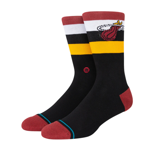 Stance Miami HEAT Striped Socks Men's Footwear Stance   