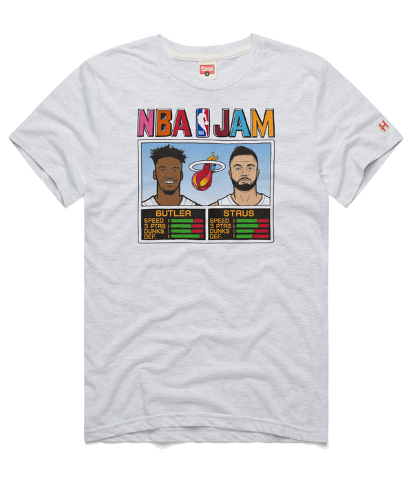 Homage Miami Mashup Vol. 2 Jimmy Butler & Max Strus NBA Jam Tee Unisex Tee Homage   