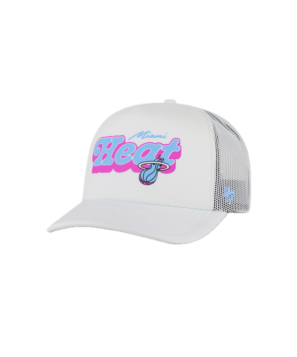 '47 Brand Miami HEAT Original Vice Vibes Trucker Snapback Unisex Caps '47 Brand