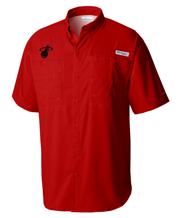 Columbia HEAT Culture: Blood Red Slack Tide Shirt Men's Tee Columbia Outdoor   