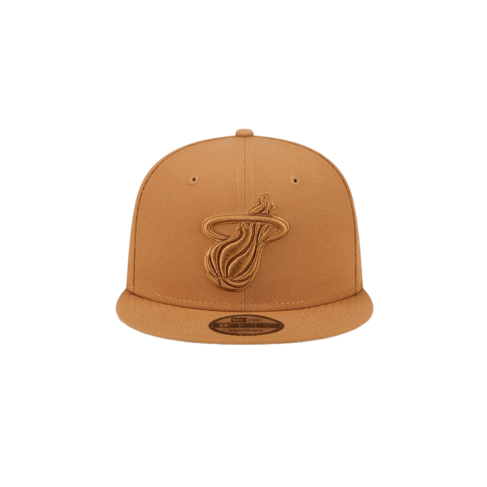 New Era Miami HEAT Tan Color Pack Snapback Unisex Caps New Era   