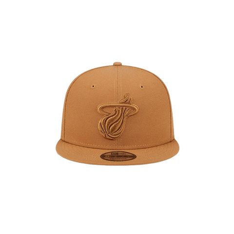 New Era Miami HEAT Tan Color Pack Snapback