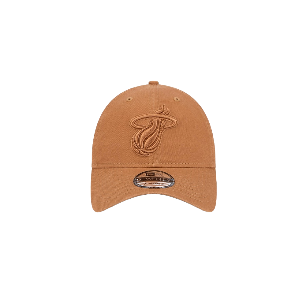 New Era Miami HEAT Tan Dad Hat Unisex Caps New Era   