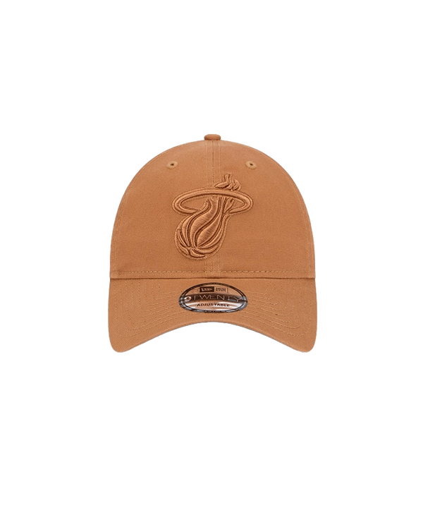 New Era Miami HEAT Tan Dad Hat Unisex Caps New Era   