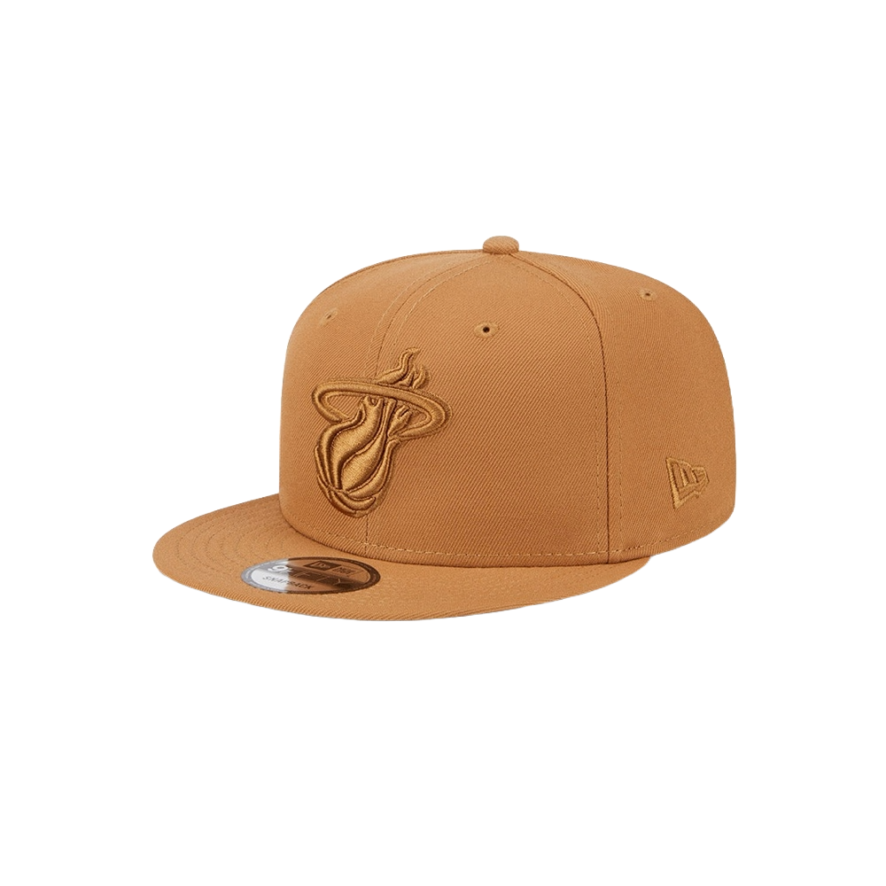 New Era Miami HEAT Tan Color Pack Snapback Unisex Caps New Era   