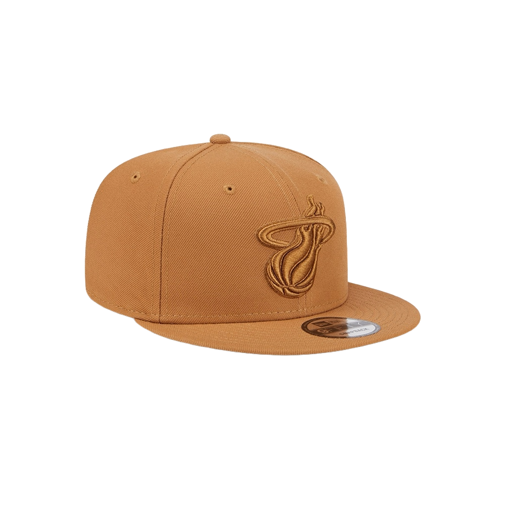 New Era Miami HEAT Tan Color Pack Snapback Unisex Caps New Era   