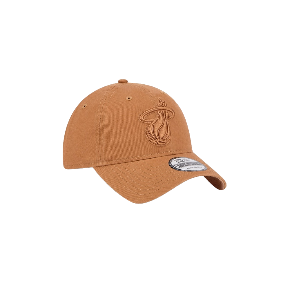 New Era Miami HEAT Tan Dad Hat Unisex Caps New Era   