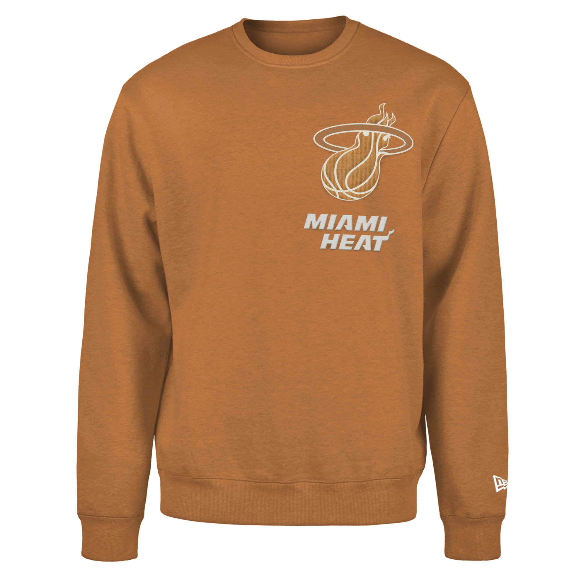 New Era Miami HEAT Tan Crewneck Men's Crewneck Sweater New Era   