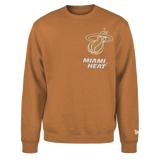 New Era Miami HEAT Tan Crewneck - 1