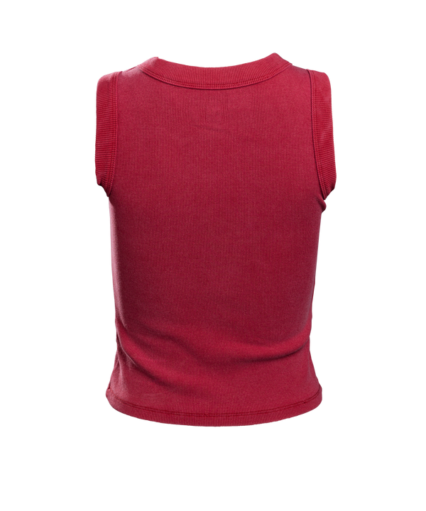 Court Culture Embroidered Logo Red Tank Women's Tee Court Culture   