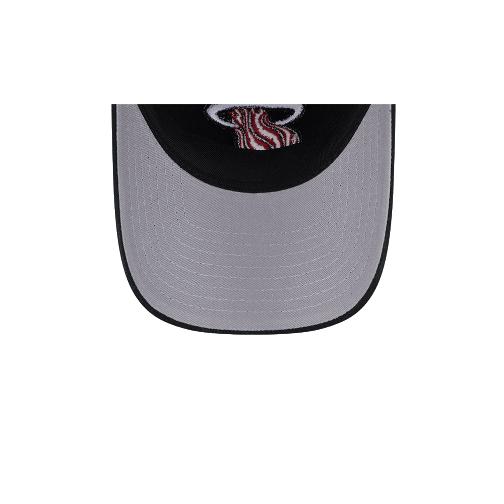 New Era Miami HEAT Team Slick Trucker Dad Hat Unisex Caps New Era   