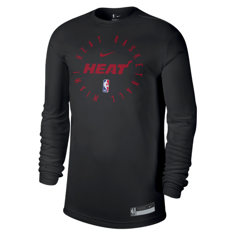 Nike Miami HEAT 2024/25 On-Court Long Sleeve Practice Tee