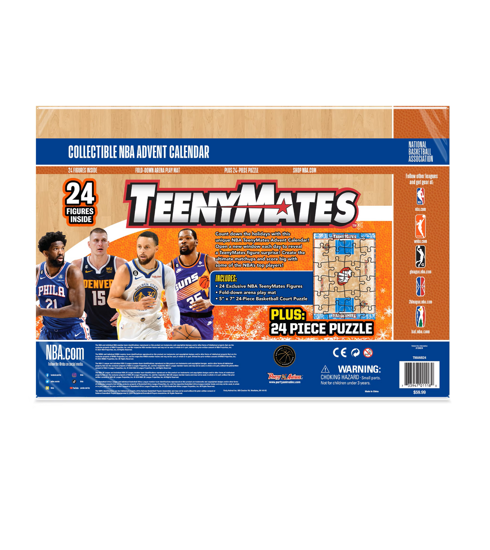 NBA Teenymates 2024 Advent Calendar Novelties The Party Animal   