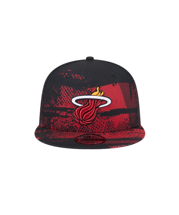 New Era Miami HEAT 2024 Tipoff Logo Youth Snapback Youth Hat New Era