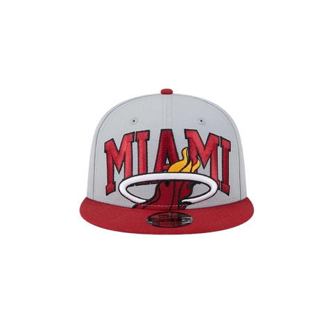 New Era Miami HEAT 2023 Grey Tipoff Snapback