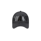 New Era Miami HEAT Tonal Text Trucker Hat - 1