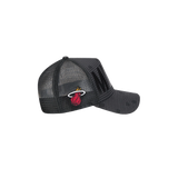 New Era Miami HEAT Tonal Text Trucker Hat - 4